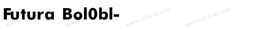 Futura Bol0bl字体转换
